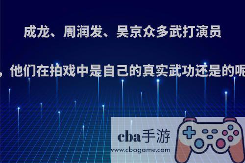 成龙、周润发、吴京众多武打演员，他们在拍戏中是自己的真实武功还是的呢?