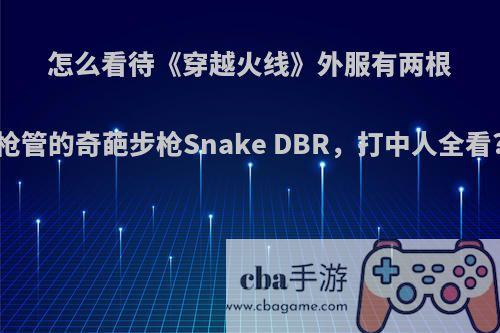 怎么看待《穿越火线》外服有两根枪管的奇葩步枪Snake DBR，打中人全看?